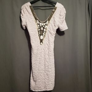 Frederick's Of Hollywood Cream / Beige Dress